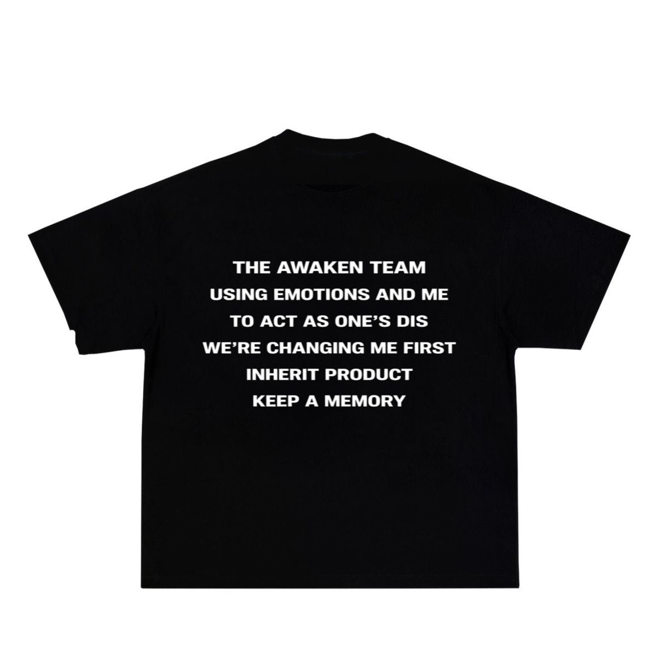 Memory Code Oversized Tee – Black
