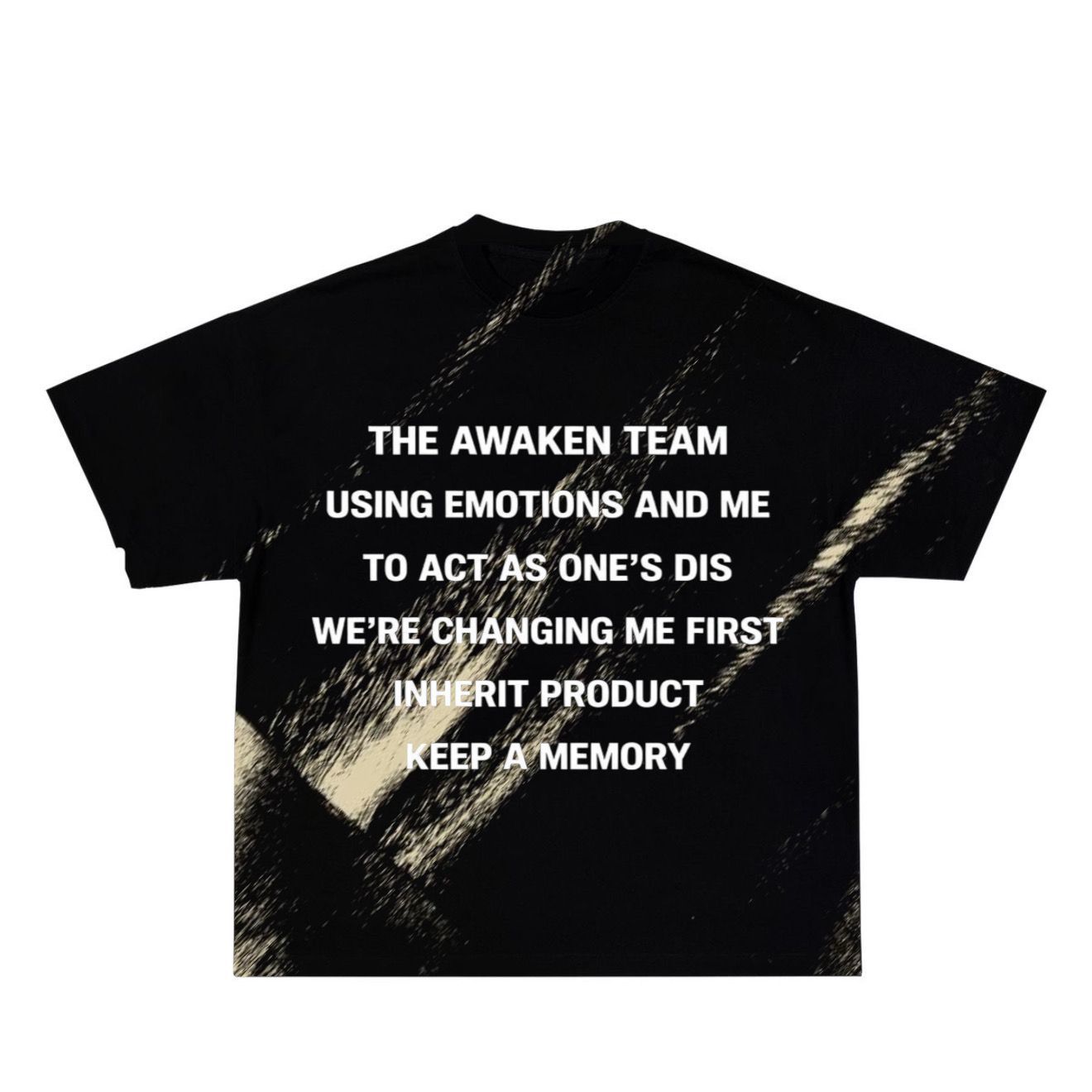 Awaken Oversized Graphic Tee – Black
