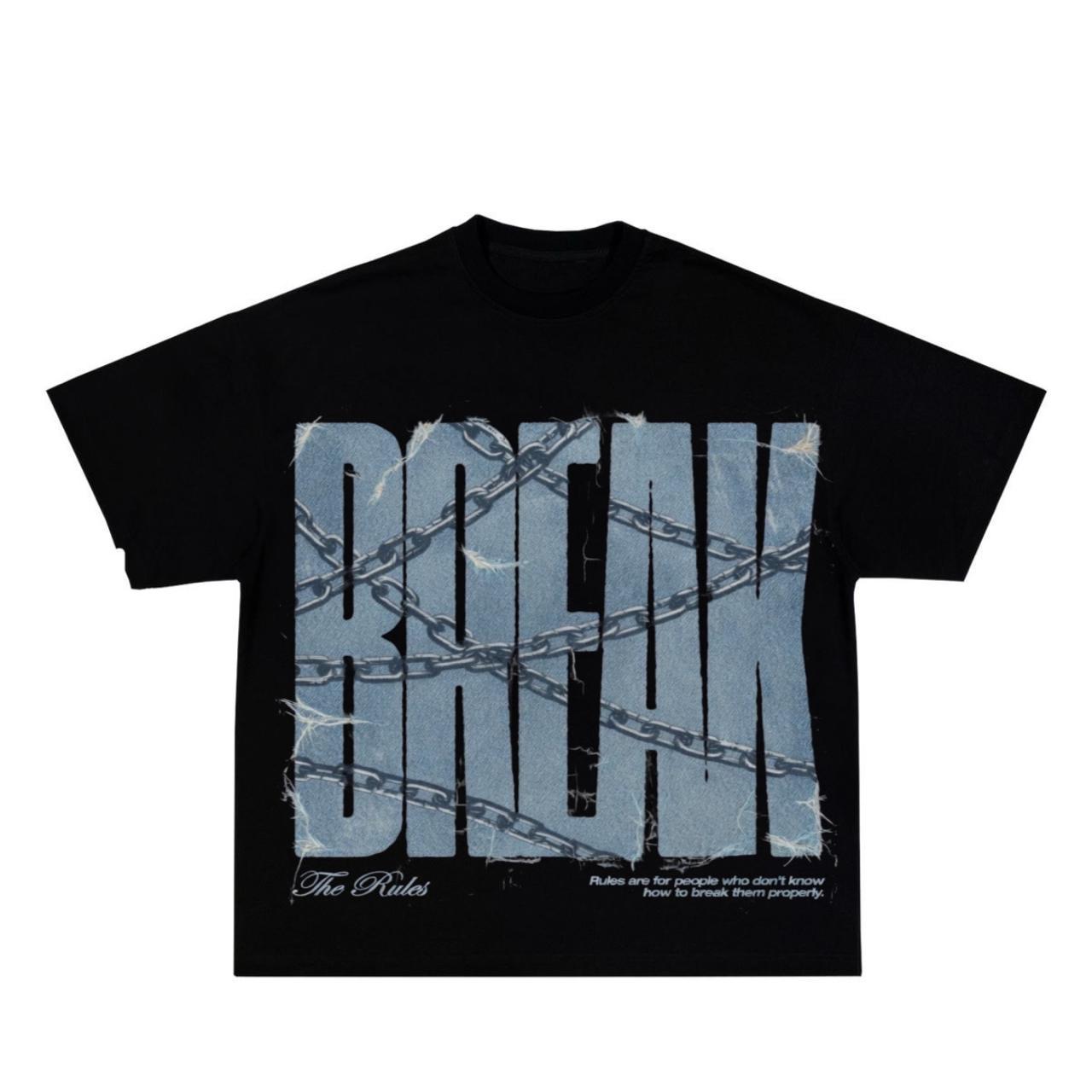 Break Rules Oversized Tee – Black