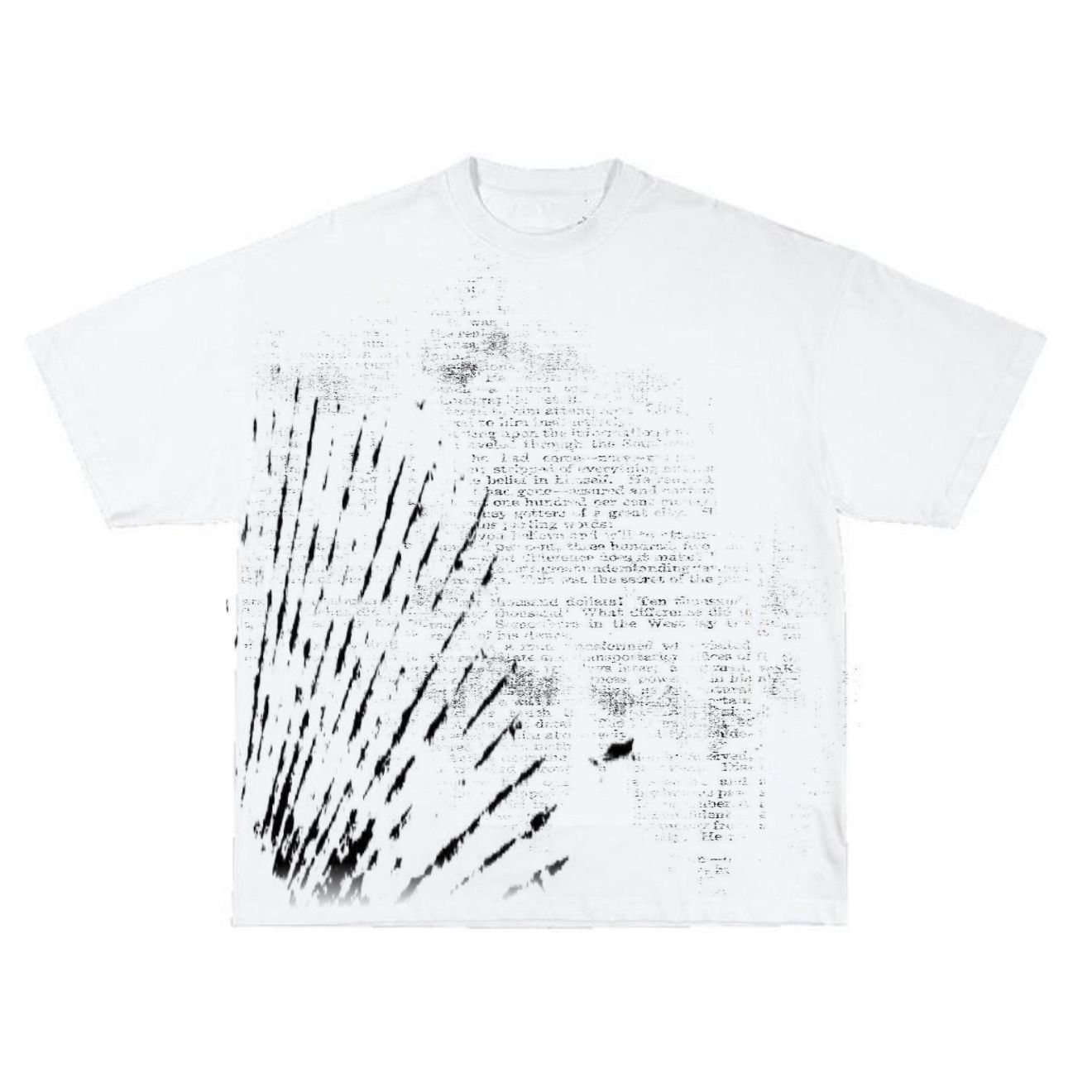 Static Pages Oversized Tee – White