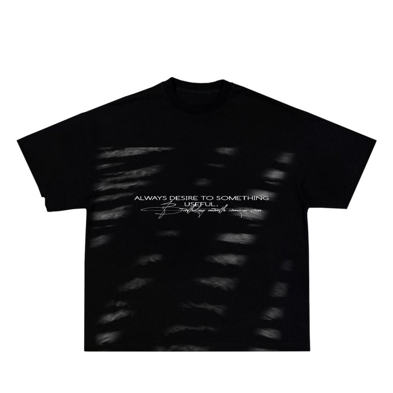 Desire Motion Oversized Tee – Black